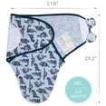 thumbnail image 6 of The Peanutshell Newborn Swaddles for Baby Boys, 3 Pack Set, Blue Dino, 6 of 7