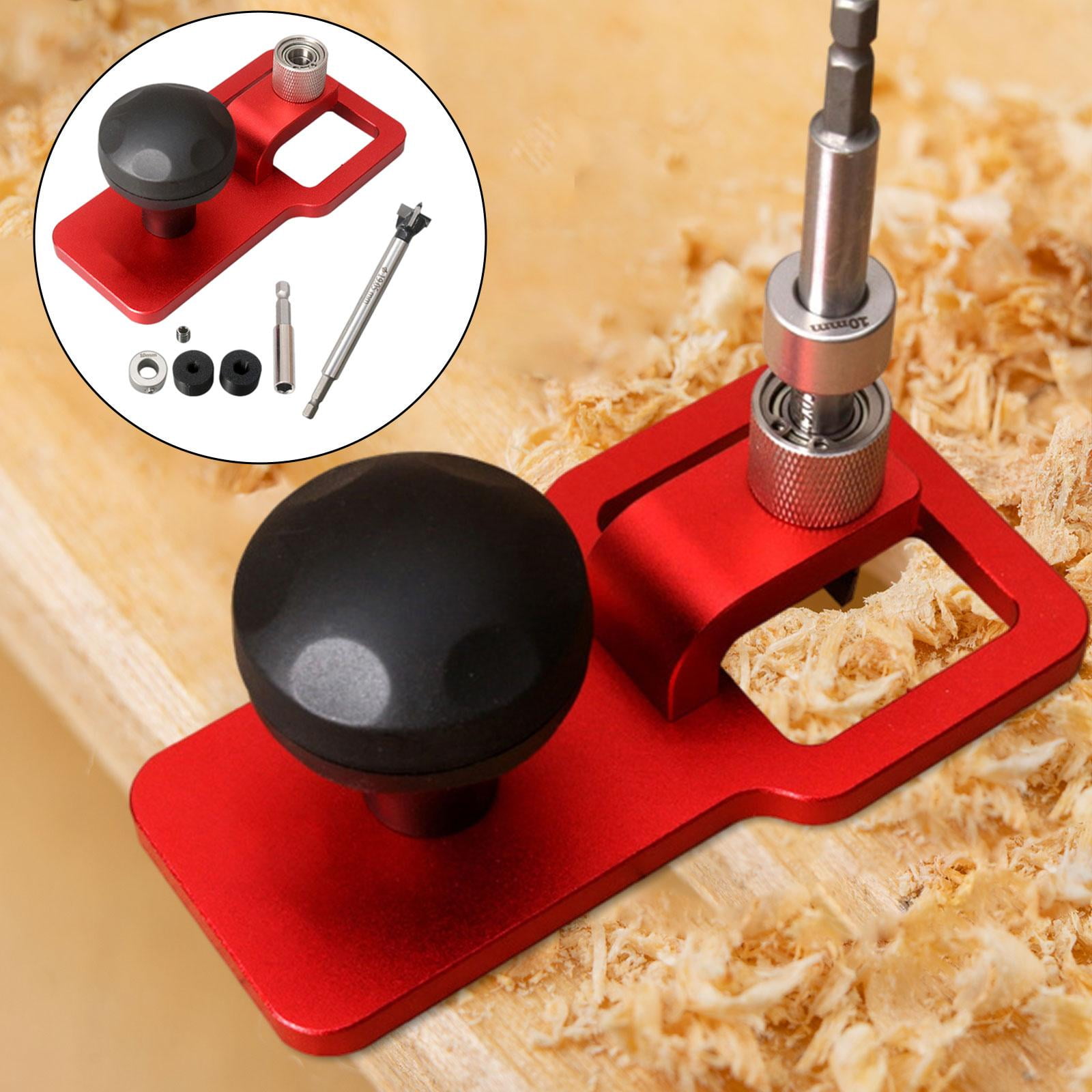 koolsoo Vertical Drill Guide Jig Puncher Tools Hole Positioning Hole Bearing Tools for Professional DIY Craft Projects Home Carpenter 19mm