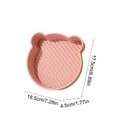 thumbnail image 2 of Cute Bear-Shaped Silicone Baking Tray - Heat-Resistant Pan for Microwave, Oven & Air Fryer, Non-Stick Baking Tool for Snacks & Desserts, Durable Easy-Clean Kitchen Accessory, 7*7*2in, Pink, 2 of 7