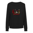 thumbnail image 4 of Sudadera informal con estampado de manga larga y cuello redondo para mujer a la moda navideña Fridja  fksj151, 4 of 8