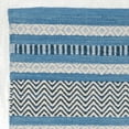 thumbnail image 5 of SAFAVIEH Montauk Jobeth Striped Soft Braided Cotton Runner Rug, Blue/Grey, 2'6" x 6', 5 of 7