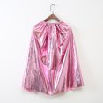 thumbnail image 5 of Zecgelong Kids Shiny Cape Cloak Party Dress Up Role Play Outfit for Children Pink Size 2-10Y, 5 of 5