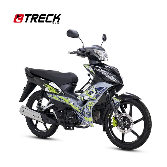 Motocicleta semiautomática TRECK MT125 Verde/Gris 2026