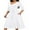 A08 White, variant on Midi Dresses for Women Casual 3/4 Sleeve Wrap Dress Plus Size Curvy Cocktail Dresses with Pockets