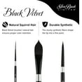 thumbnail image 6 of Silver Brush Limited WC-3000S Black Velvet Master Watercolor Set,  Set of 3,  Size 3/4 Inch Oval Wash, Size 8 Round, and Size 1 Script Liner Paintbrushes, Short Handle, 6 of 6