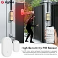thumbnail image 3 of ZigBee Capteur de Porte et Fenêtre Capteur de Contacts Sans Fil Support Appareil Domestique Liaison Intelligence Notifications d'Application Hub ZigBee Ouvert/fermé Requis pour Système d'Alarme Domestique, 3 of 7