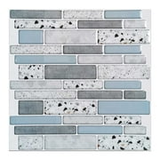 Art3dwallpanels 10-Sheet 12x12 Peel and Stick Backsplash Tiles Self-adhesive Wall Tile in Stone Design