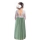 thumbnail image 1 of Vestido de fiesta transparente de manga larga con falda corta de ballet de tubo recto con espalda de encaje para niñas y mujeres, 1 of 5