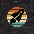 thumbnail image 4 of Inktastic Space Rocket Retro Sunset Boys or Girls Baby Bodysuit, 4 of 5