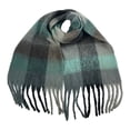 thumbnail image 4 of shoper Winter Scarfs for Women Cold Weather Warm Knit Thick Plaid Scarf Long Large Oversized Checked Scarves, 4 of 5