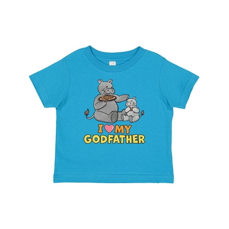 

Inktastic I Love My Godfather Hippos Gift Baby Boy or Baby Girl T-Shirt