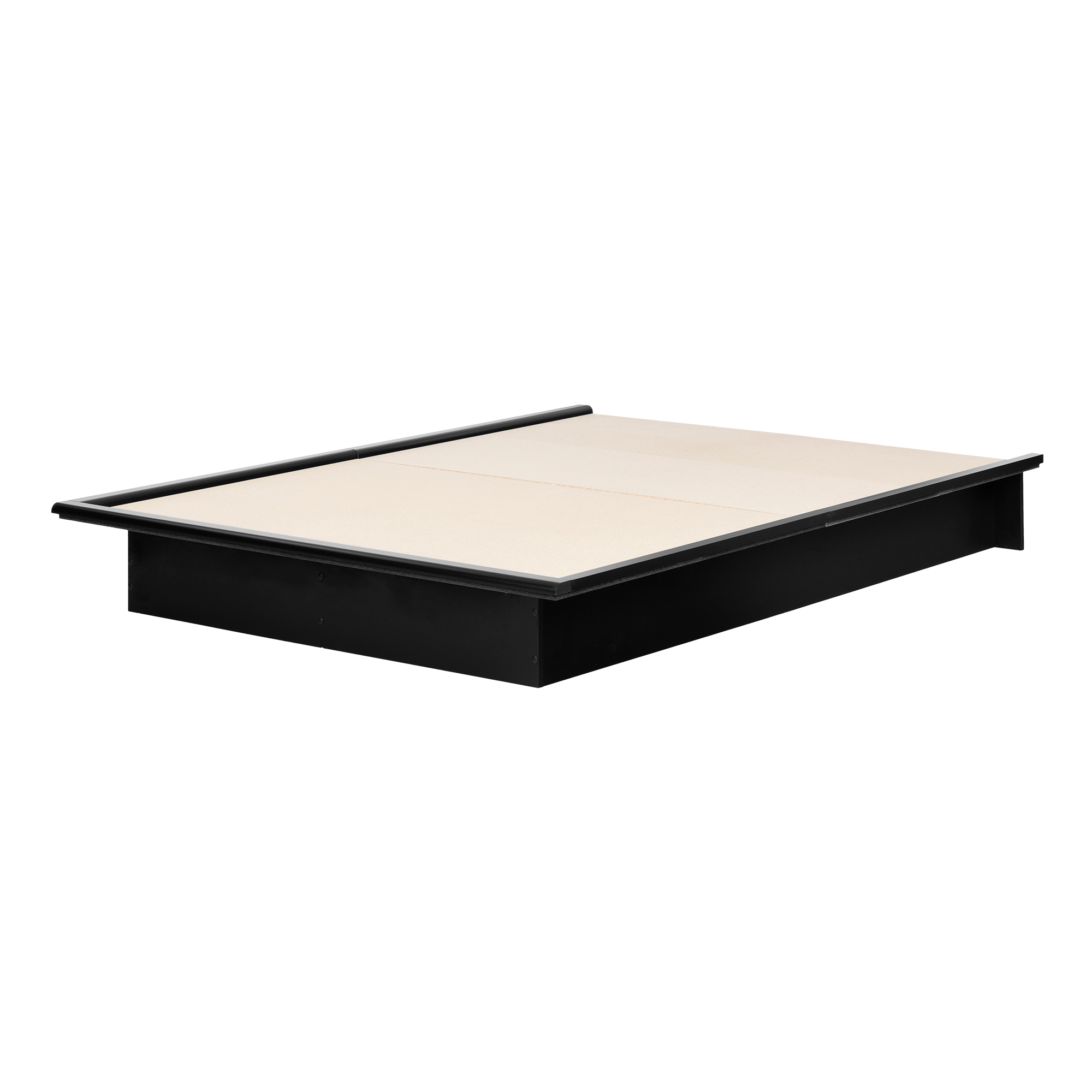 South Shore Basics Platform Bed with Molding, Pure Black, Full - image 2 of 7