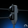 thumbnail image 2 of Maximm 2 ft. 16/3 Flat Extension Cord 360 Rotating Plug 3-Outlet 13A, 1625W, UL Certified, Black, 2 of 9