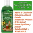 thumbnail image 2 of Shampoo 3H con Aceite de Romero y Miel de 500 ml. Anticaída, Revitalizante, Detox.,, 2 of 4