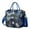 Blue-43, variant on Large Insulated Tote Bag with Rustic Wood Grain Pattern - 104% Leakproof & Waterproof Cooler Bag for Office, Travel, Picnic - Multi-Pocket Thermal Lunch Tote with Vintage Wood Texture