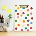 thumbnail image 2 of FORMRS Acrylic Clipboard with Low Profile Clip Standard A4 Letter Size, 12.5" x 9", Polka Dot, 2 of 8