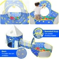 thumbnail image 5 of JoyStone 3pc Toddler Pop up Kids Play Tent with Tunnel and Ball Pit for Boys, Girls and Toddlers, Indoor& Outdoor Play House, Perfect Kid's Gifts(Blue), 5 of 8
