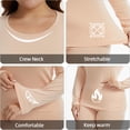 thumbnail image 4 of MANIFIQUE Plus Size Thermal Underwear for Women Long Johns Base Layer Top and Bottom Sets XL-5XL, 4 of 6