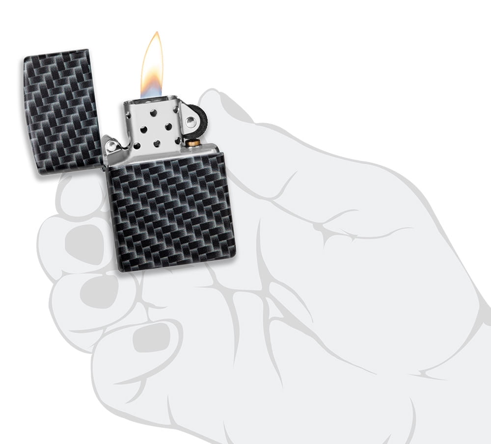 Zippo Carbon Fiber Design 540 Color Pocket Lighter