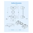 thumbnail image 7 of Load Sensor, Micro Strain Gauge Sensor Load Cell 50kg Light Structure Mixing Plant Bin Tank Weighing Fan Monitoring Impact Resistance ,Easy to Use, 7 of 7