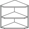 thumbnail image 2 of Mayline Medina Corner Support for Hutch in Gray Steel, 2 of 2
