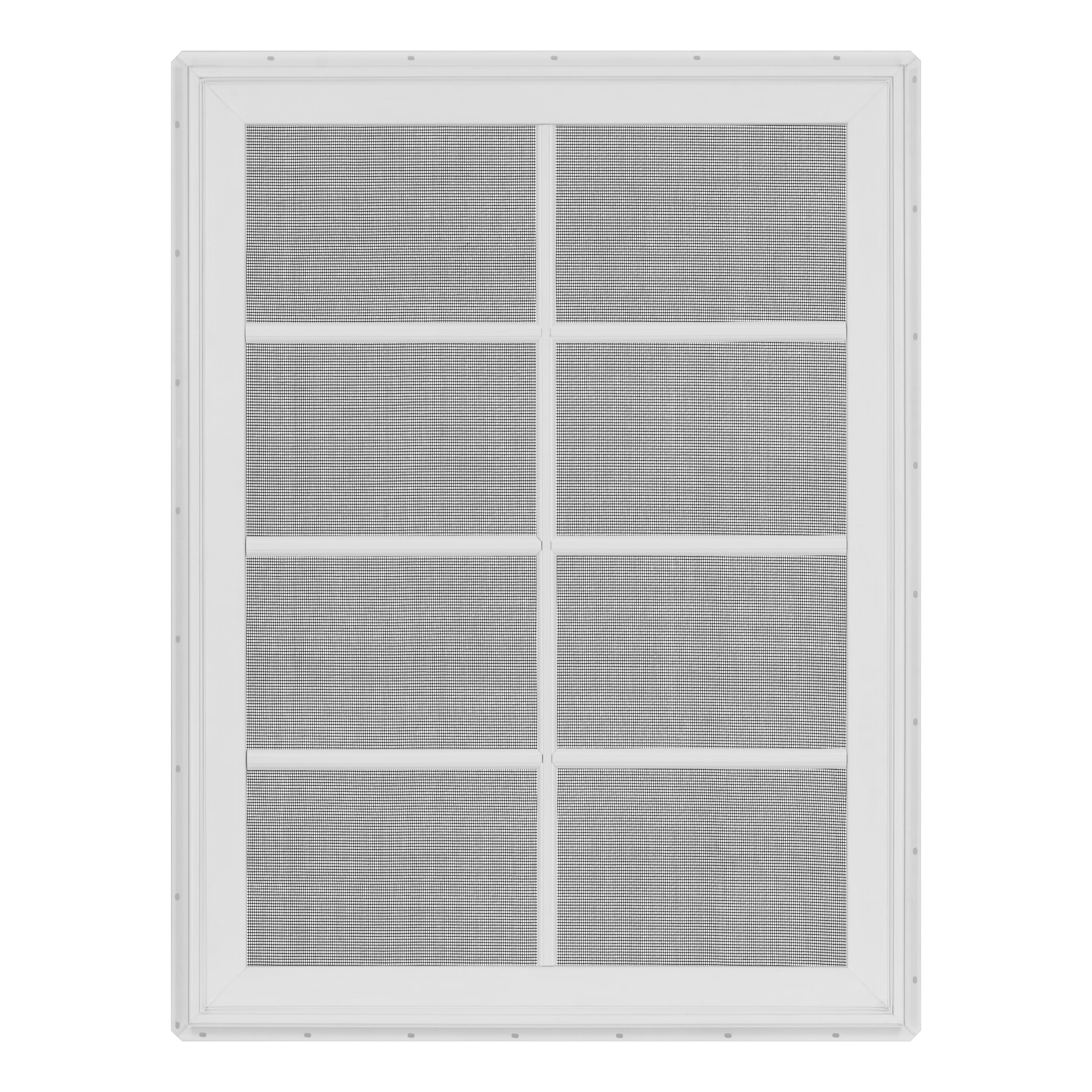 36 in. x 48 in. White Vinyl Double-Pane Insulated Left-Hand Casement Window with SDL Grids and Screen