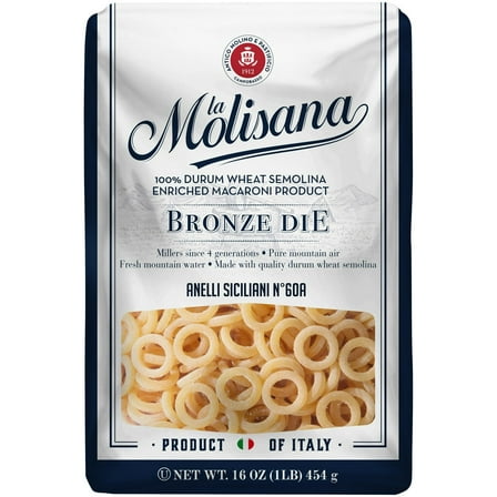 Pack of 12, La Molisana Anelli Siciliani Pasta, 16 oz
