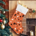 thumbnail image 5 of GZHJMY Halloween Ghost Pumpkin Christmas Stocking 2PCS, Large Fireplace Xmas Hanging Stockings with Plush Cuff for Family Holiday Party Decorations, 17.71"x 12.20", 5 of 7