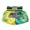 green and yellow, variant on Fluory Muay Thai Shorts Fluorescent Color Fitness Boxing Martial Arts Training Gym Workout Sportswear Contrasting Colors