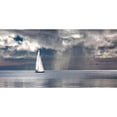 thumbnail image 3 of Pangea Images 14x9 Black Modern Framed Museum Art Print Titled - Sailing on a Silver Sea, 3 of 5
