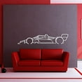 thumbnail image 2 of LaModaHome Indy Car 2022 Metal Silhouette Wall Art, 2 of 5