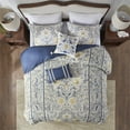 thumbnail image 3 of Harbor House Livia 6-Piece Cotton Comforter Set w/ Decorative Pillows in Blue, 3 of 13