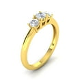 thumbnail image 3 of 1/2ctw Diamond Three Stone Anniversary Ring in 10k Yellow Gold (G-H, I2-I3), 3 of 5