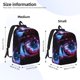 thumbnail image 2 of Disketp v Mochila de Lona Estampada, Mochila Escolar de Viaje Ligera para Estudiantes y Portátil-Small, 2 of 5