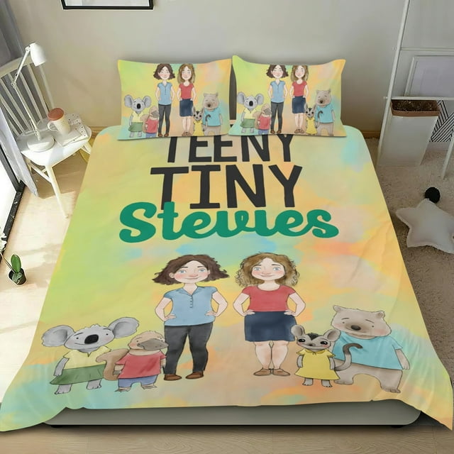 Pequeñín y Diminuto Conjunto de sábanas temático, trío de piezas, cómodo y amigable con la piel, diseño único, regalo de decoración para el hogar para familiares, amigos y fans,173cm *218cm
