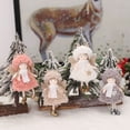 thumbnail image 3 of Advancent Colgantes de Navidad Suave Mini Muñeco de Lana Encantador Árbol de Navidad Decoraciones Juguetes de Peluche Apariencia Exquisita Kits de decoración para fiestas Gris, 3 of 6