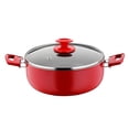 thumbnail image 5 of Papilla REDIO 7-Piece Non-Stick Cookware Set with Lids Cast Aluminum Pots and Pans Set Kitchen Cooking Set Stockpots Cooking Pots Casseroles Frying Pan, Red, 5 of 5
