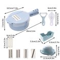 thumbnail image 4 of kcavykas Big Deals Items Vegetable Chopper Multifunctional Food Chopper Multifunctional Vegetable Chopper with Container Vegetable Chopper Garlic Peeler with Cleaning Brush, 4 of 8