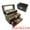 Black, variant on Unique Bargains Women 3 Layer Jewelry Box PU Leather Jewelry Case Storage with Drawer Black