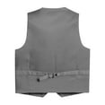thumbnail image 2 of Gioberti Boy's Tweed Plaid Formal Suit Vest, 2 of 3