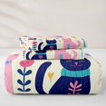 thumbnail image 5 of jejeloiu Cute Cat Floral Pattern Quilt Full Kids,Lovely Animal Vintage Boho Style Full Bedspread Sets For Girls,3pcs, 5 of 7