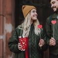 thumbnail image 5 of Red Love Hearts Tumbler with Lid and Straw, Valentine''s Day Gifts for Women, Anniversary Wedding Holiday Stainless Steel Travel Coffee Cup, 20oz Double Wall Vacuum Insulated Mug, 5 of 6