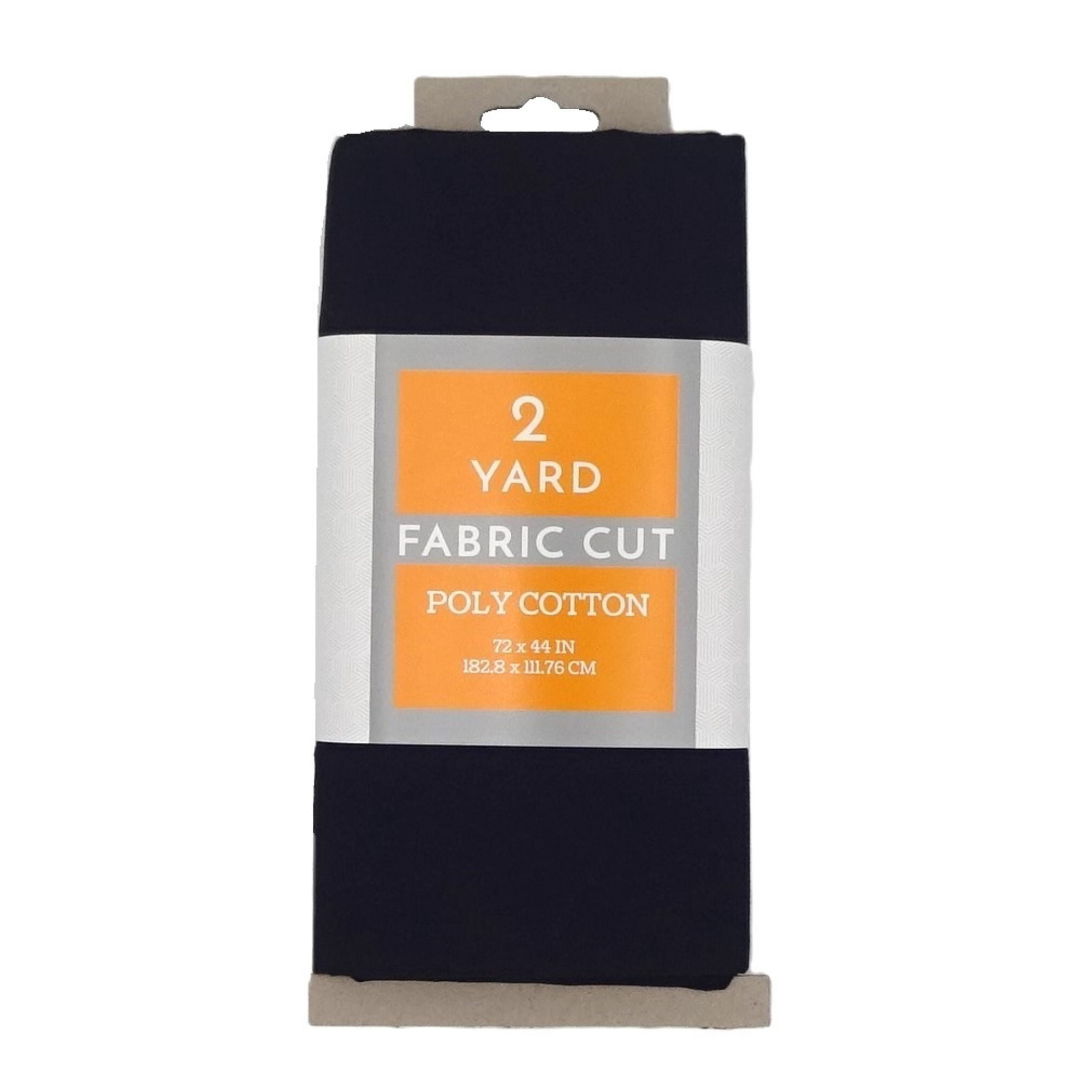 (4 pack) Shason Textile 2 Yard Cut Poly Cotton Fabric, Black, 44" Wide for Craft & Quilting Projects