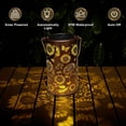 thumbnail image 3 of Solar Lanterns Outdoor Waterproof sunflower Garden Decor Gifts for Women Mom Grandma Hanging Solar Lights Metal Solar Decoration Outside for Yard, Patio, Backyard, Porch、Christmas decorations, 3 of 7