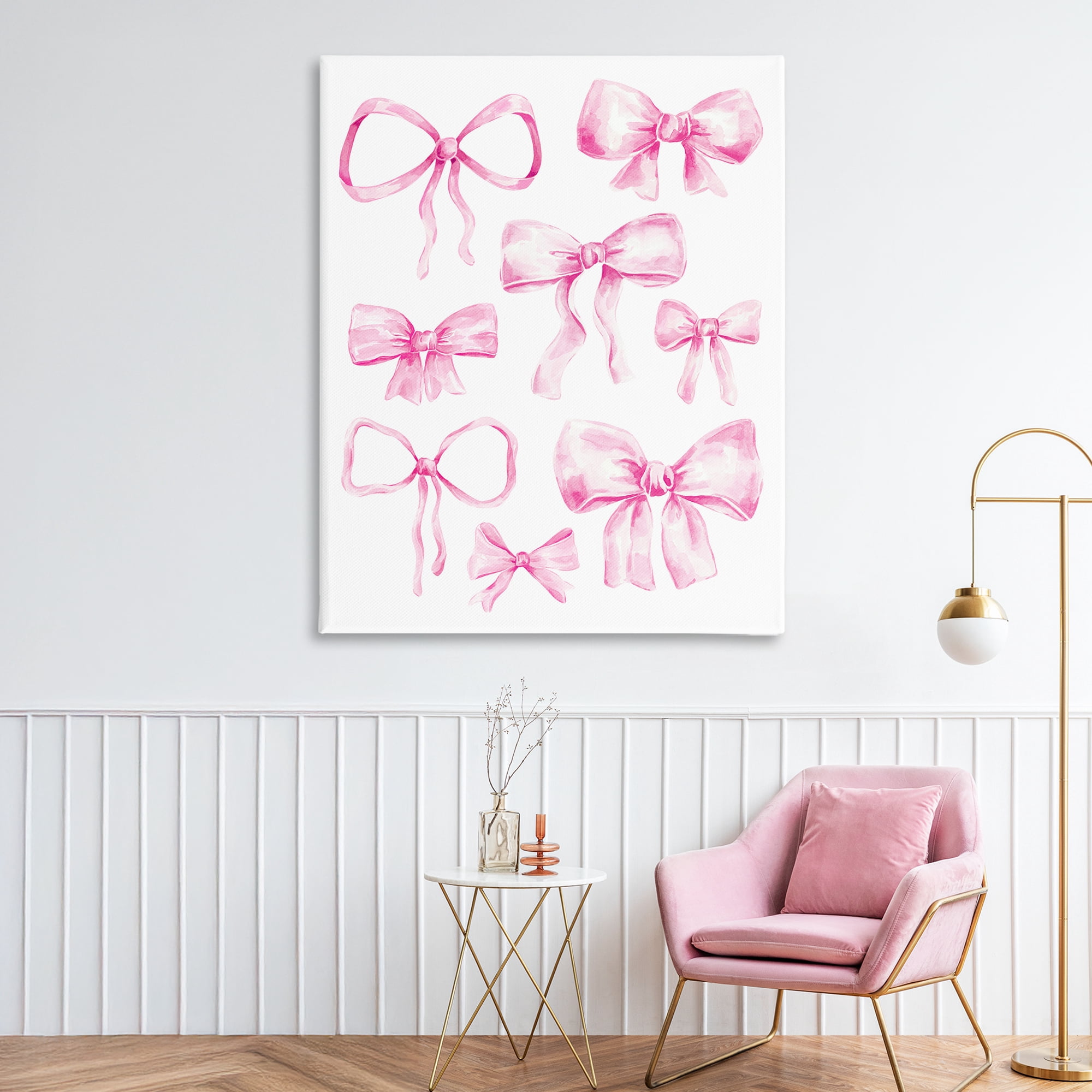Stupell Industries Coquette Bow Collection Canvas Wall Art, design by Bethany Sandoval