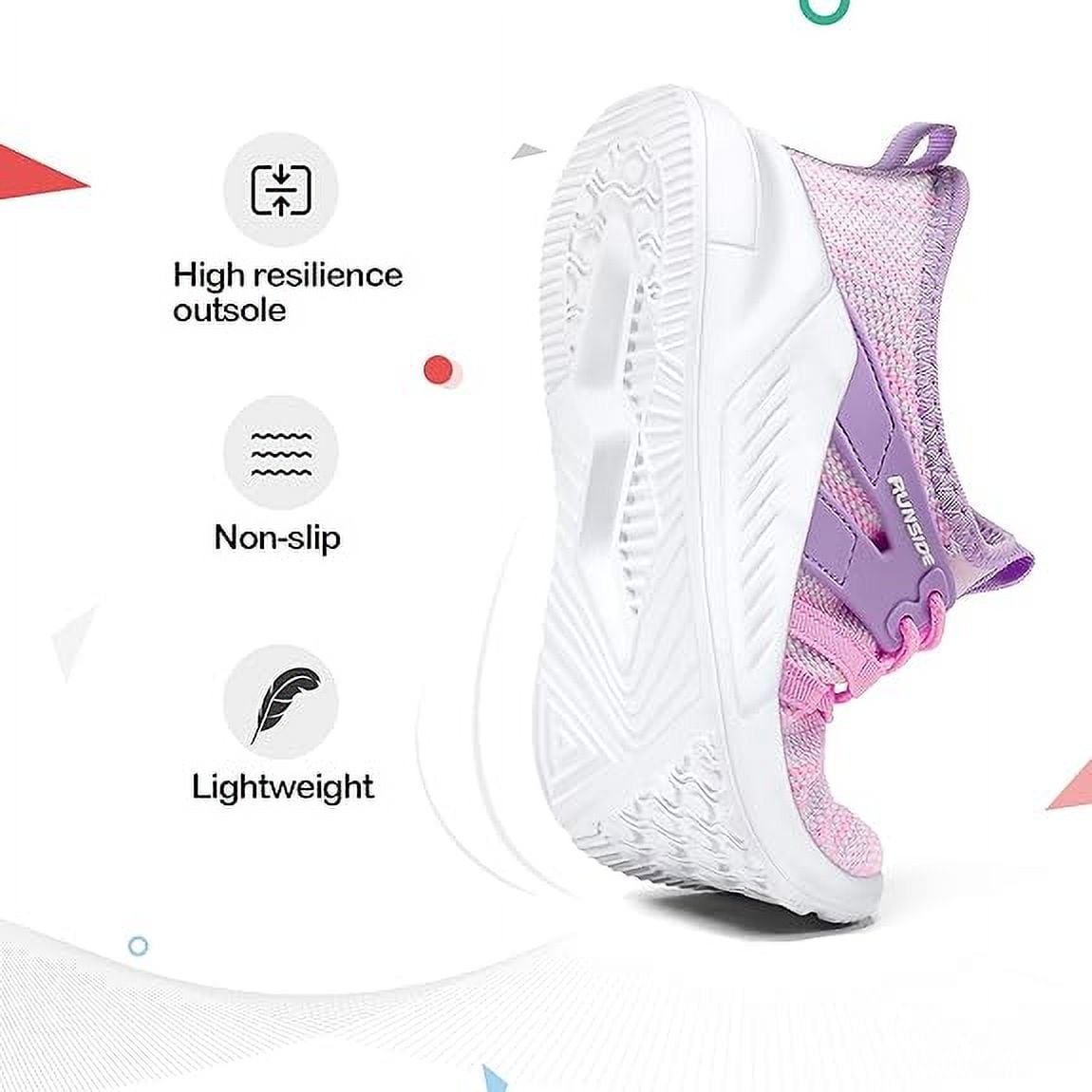 Kushyshoo Kids Sneakers Colorful Running Tennis Athletic Shoes for Girls Size 13 (Little Kid)