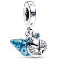 thumbnail image 4 of Abalorio de Plata de Ley 925 con forma de mariposa azul, tortuga marina, ermitaño, cangrejo, Medusa, pasaporte, abalorio para pulsera, joyería artesanal, 4 of 4