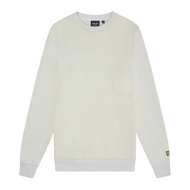 Lyle & Scott Chandail en Molleton Brodé Col Rond pour Hommes