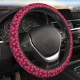 thumbnail image 4 of Kdxio Orchids Flowers Print Elastic Stretch Steering Wheel Cover,Auto Steering Wheel Cover,15 Inch Anti-Slip,Warm in Winter and Cool in Summer,Fit Suvs,Vans Cars,Trucks, 4 of 7