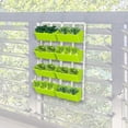 thumbnail image 6 of simhoa Vertical Wall Hanging Planter Window Box with Hooks 4 Tier Plant Holder Plant Pot for Garden Fruits Plants Vegetables Balcony Light Green, 6 of 9